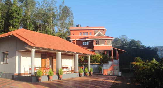 View from the parking lot. 